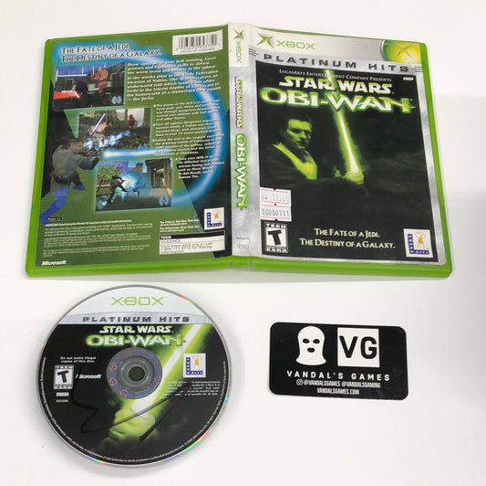 Xbox - Star Wars Obi-Wan Microsoft Xbox W/ Case #111