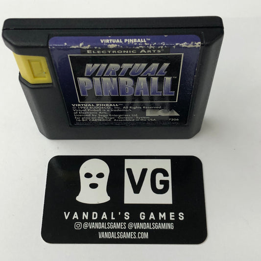 Genesis - Virtual Pinball Sega Genesis Cart Only #2869