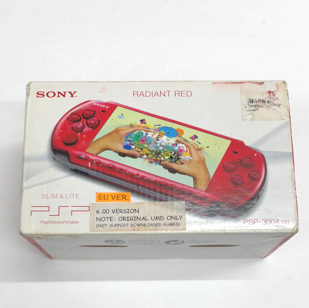 Psp - Radiant Red 3004 Console Europe Sony PlayStation Portable