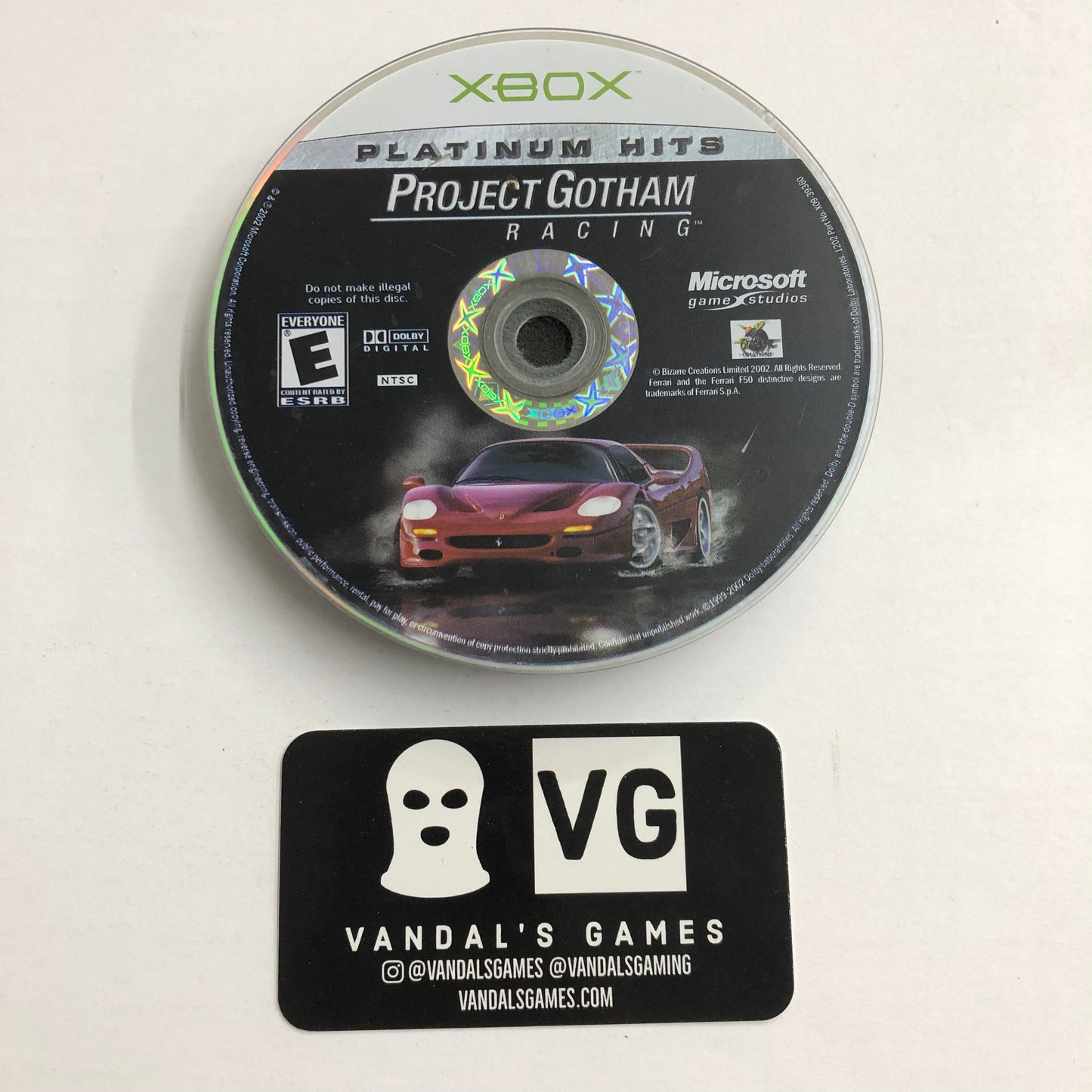 Xbox - Project Gotham Racing Microsoft Xbox Disc Only #111