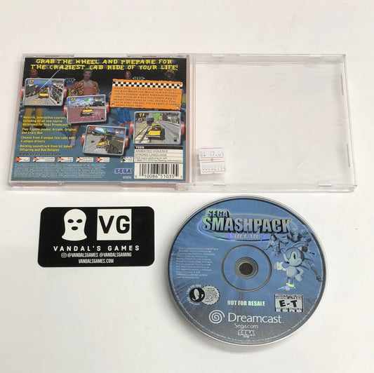 Dreamcast - Sega Smash Pack Volume 1 Sega W/ Case no Manual #2794