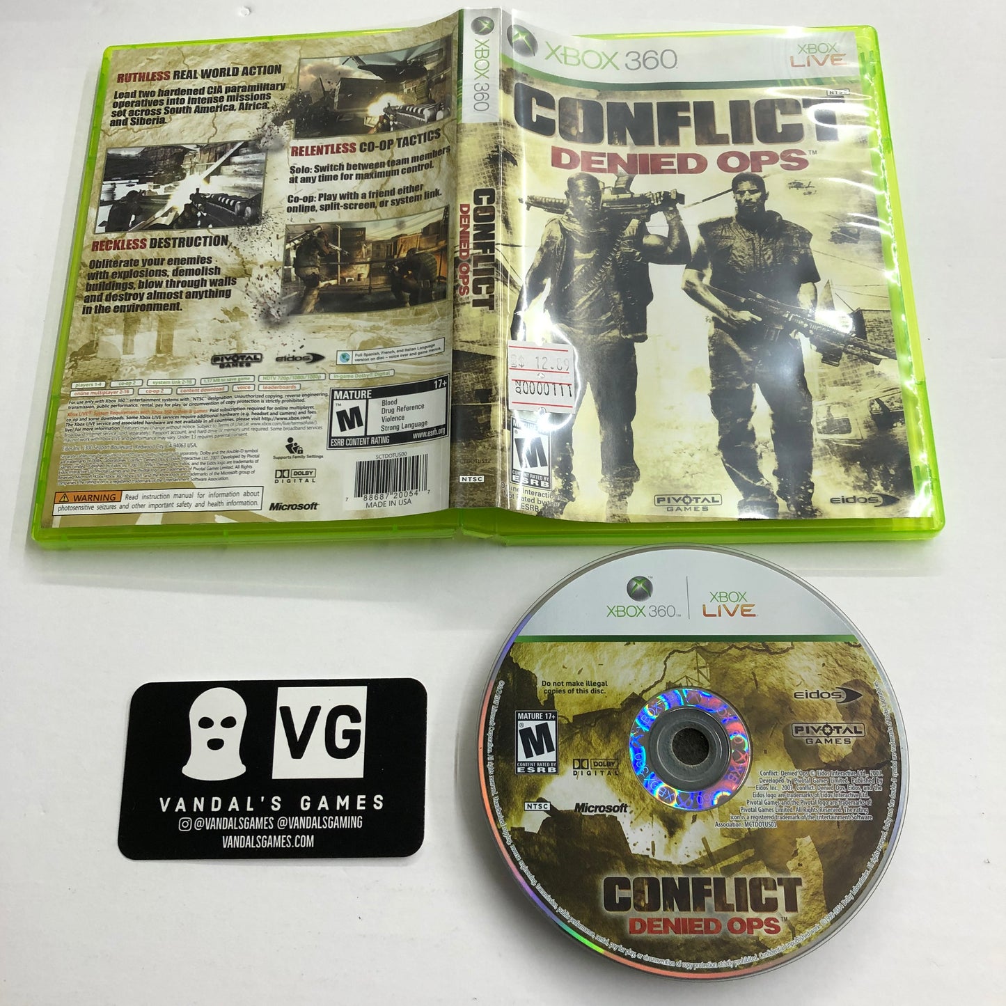 Xbox 360 - Conflict Denied Ops Microsoft Xbox 360 W/ Case #111