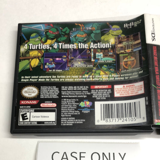 Ds - Teenage Mutant Ninja Turtles 3 Mutant Nightmare Nintendo Case Only #2504