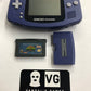 GBA - Console Indigo Nintendo Gameboy Advance W/ Battery Cover Tested #2886