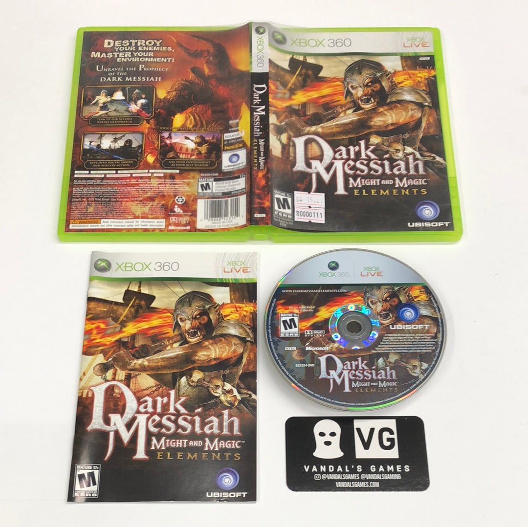 Xbox 360 - Dark Messiah Might and Magic Elements Microsoft Complete #111