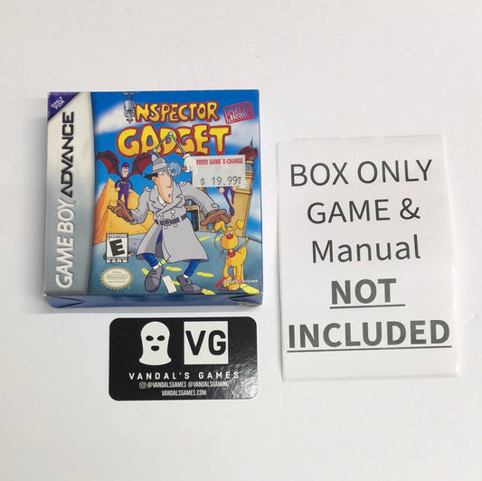 GBA - Inspector Gadget Advance Mission Nintendo Gameboy BOX ONLY #2749