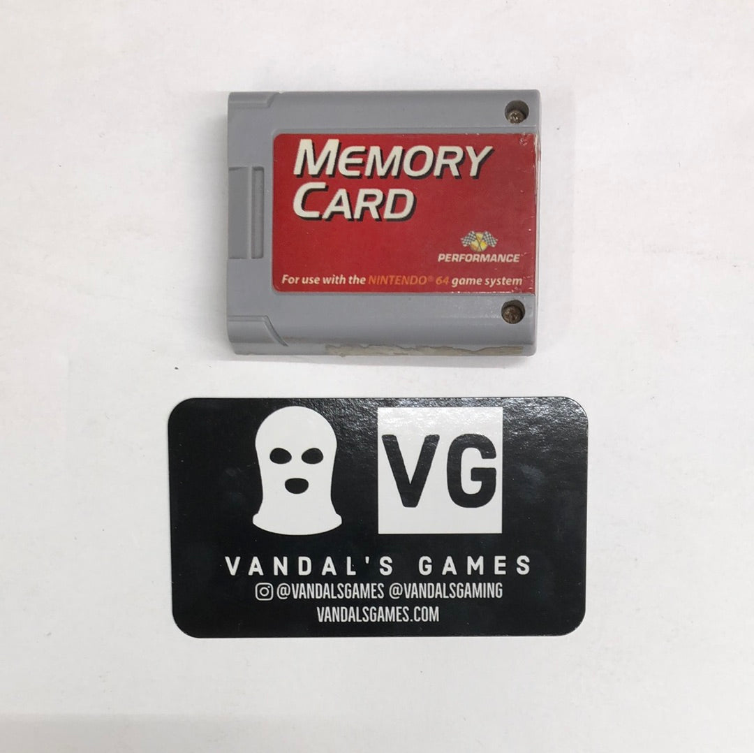N64 - Memory Card Controller Pak Performance Grey Nintendo 64 Tested #111