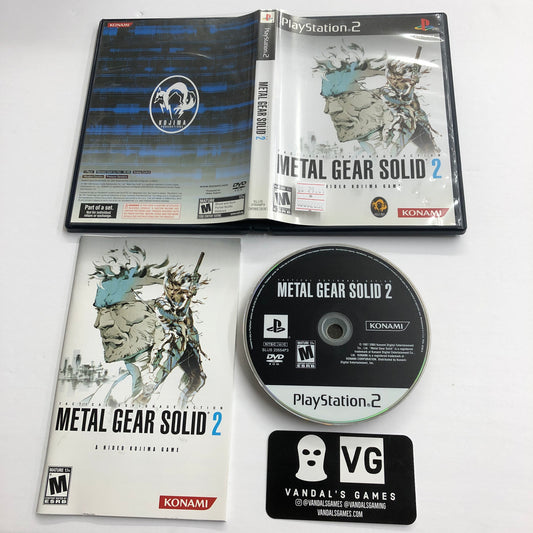 Ps2 - Metal Gear Solid 2 The Essentials Collection Cover PlayStation 2 Complete #2882