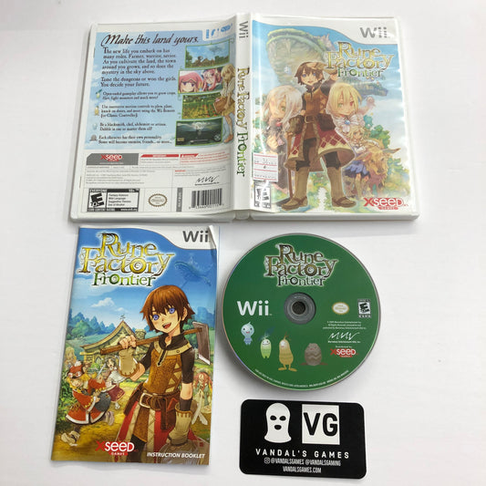 Wii - Rune Factory Frontier Nintendo Wii Complete #2882