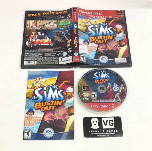 Ps2 - The Sims Bustin Out Greatest Hits Sony PlayStation 2 Complete #111
