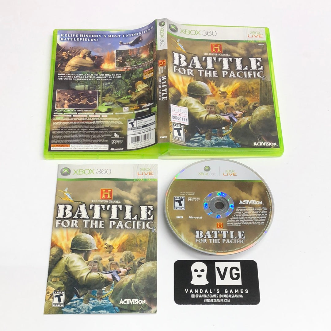 Xbox 360 - History Channel Battle for the Pacific Microsoft Xbox 360 Complete #111
