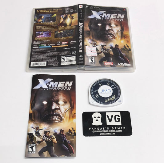 Psp - X-Men Legends II Rise of Apocalypse Sony PlayStation Portable Complete #2864