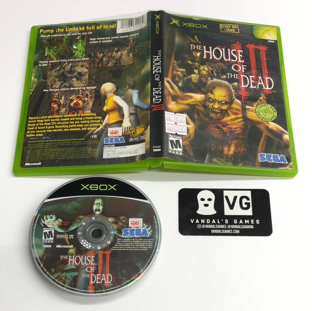 Xbox - The House of the Dead III Microsoft Xbox W/ Case #2864