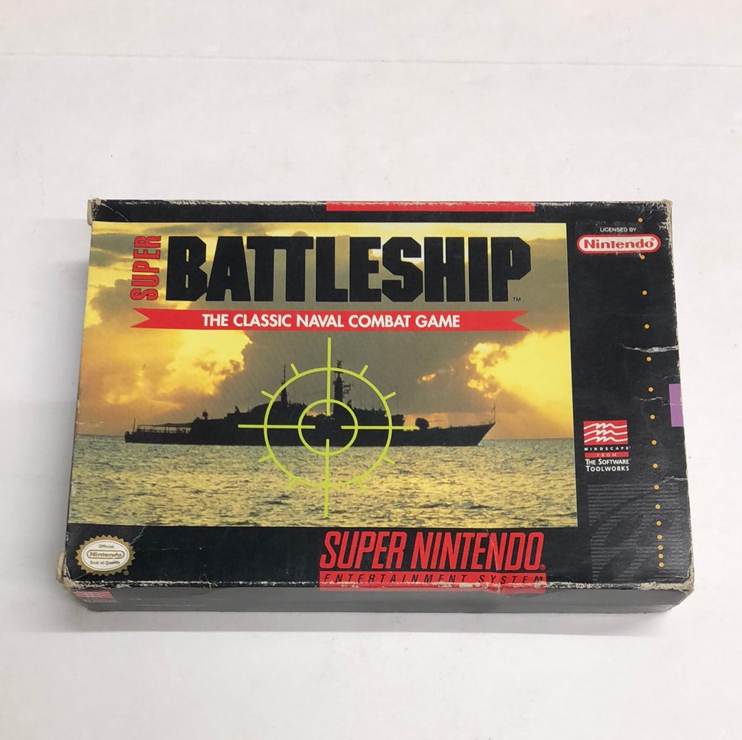 Snes - Super Battleship Super Nintendo Complete #2696