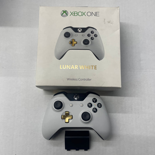 Xbox One - Controller Lunar White Microsoft Xbox One Complete In Box #2561