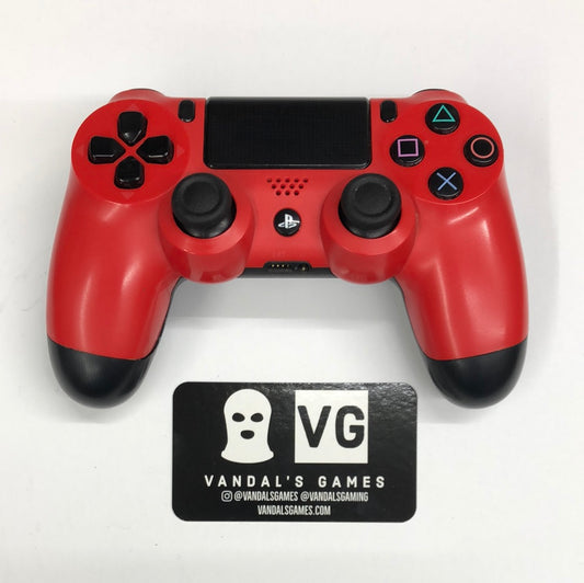 Ps4 - Controller Red Black OEM DualShock 4 Sony Playstation 4 Tested #111
