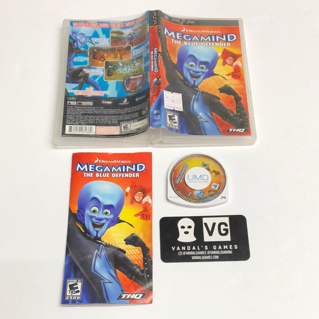 Psp - Megamind the Blue Defender Sony PlayStation Portable Complete #2672