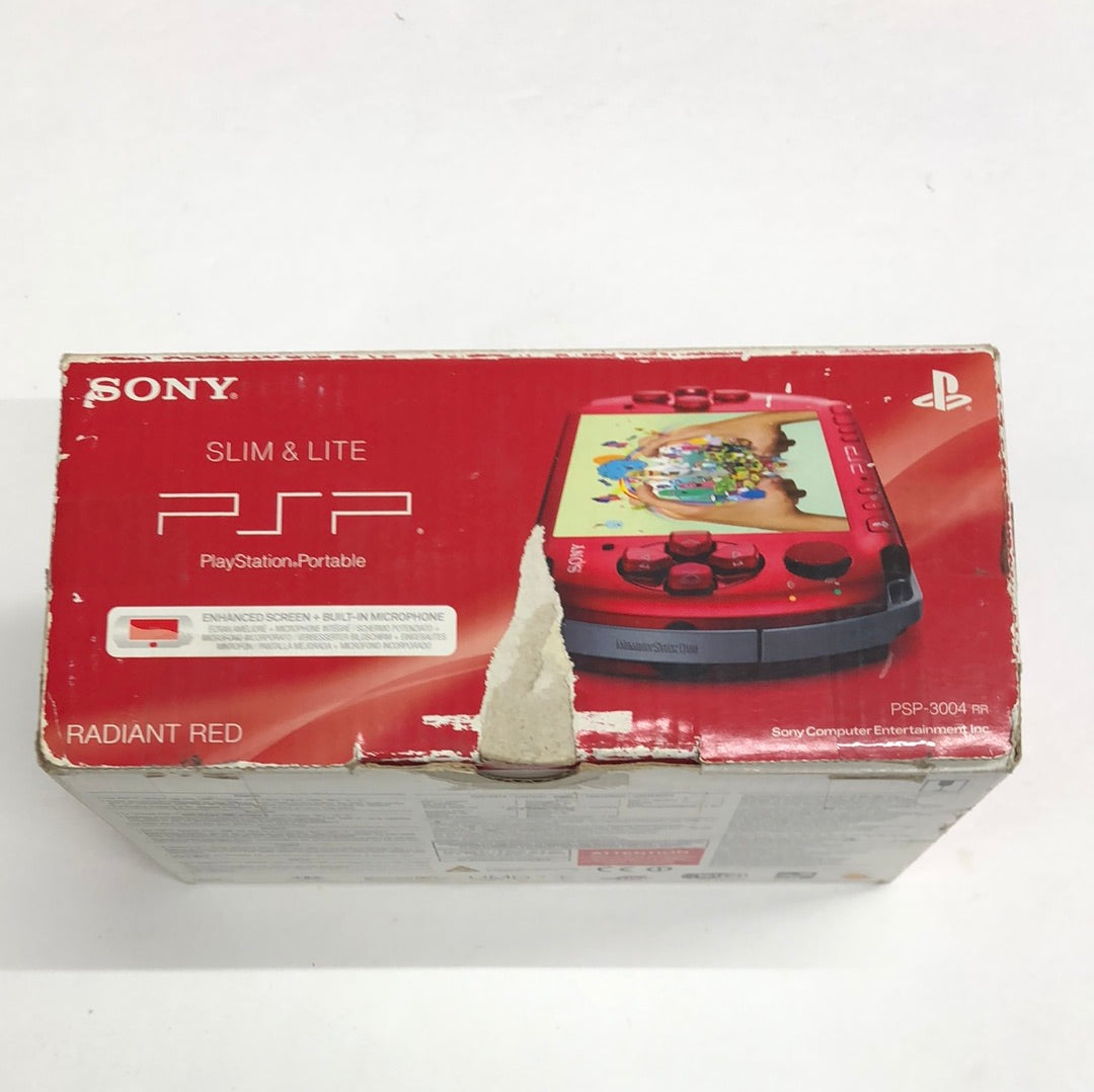 SONY PSP Playstation Portable Radiant Red PSP - 3000 RR Cable Console