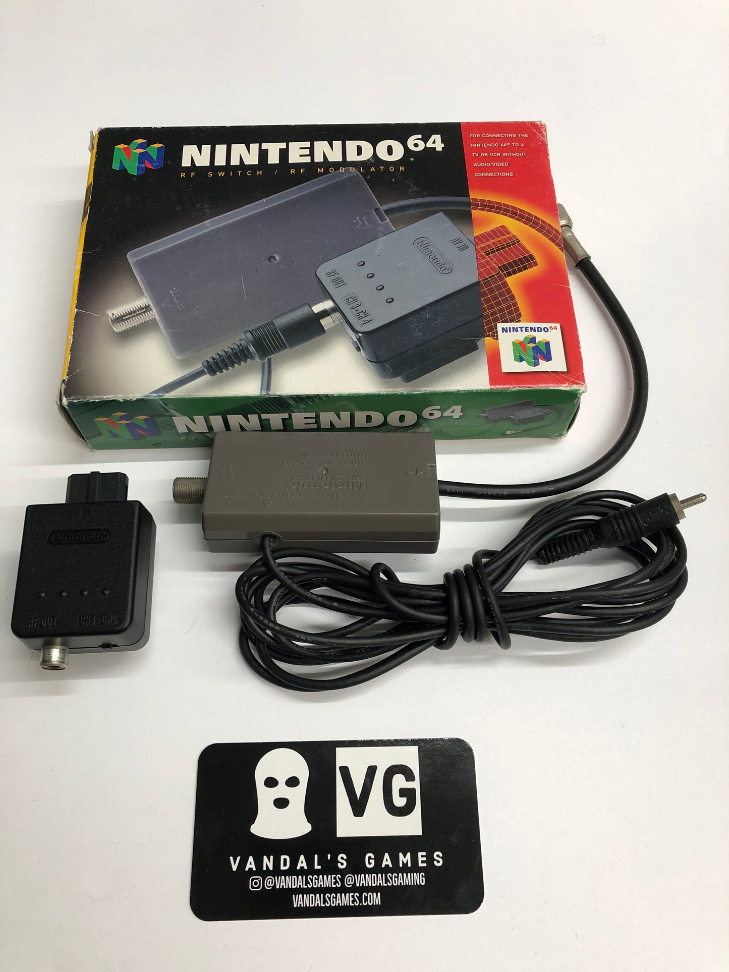 N64 - RF Switch / RF Modulator Adapter Nintendo 64 Box Untested #2863