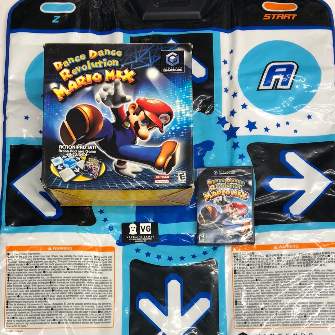 Gamecube - Dance Dance Revolution Mario Mix Action Pad Set Complete #2819