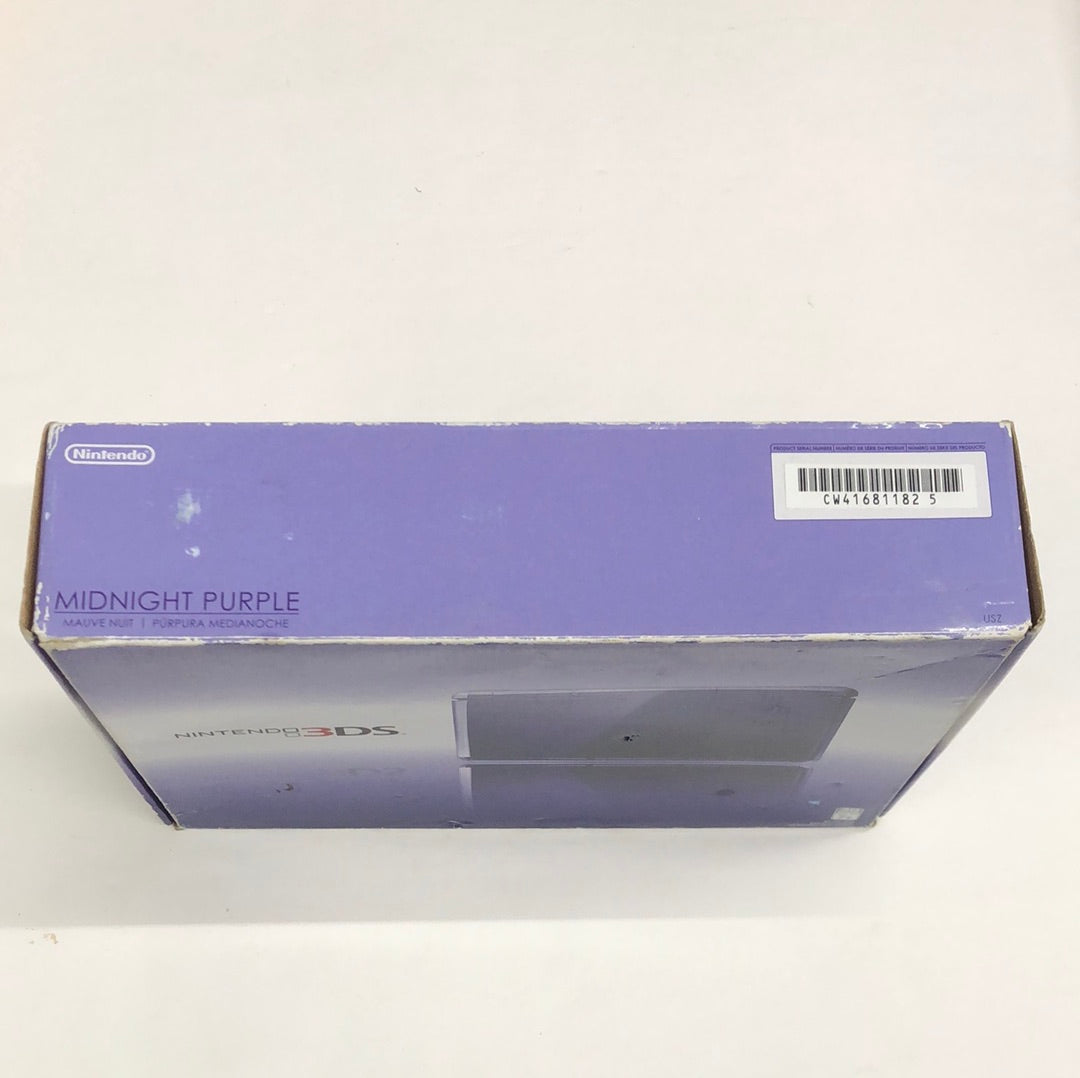 3ds - Console Box & Inserts Midnight Purple Nintendo 3ds No Console #2451