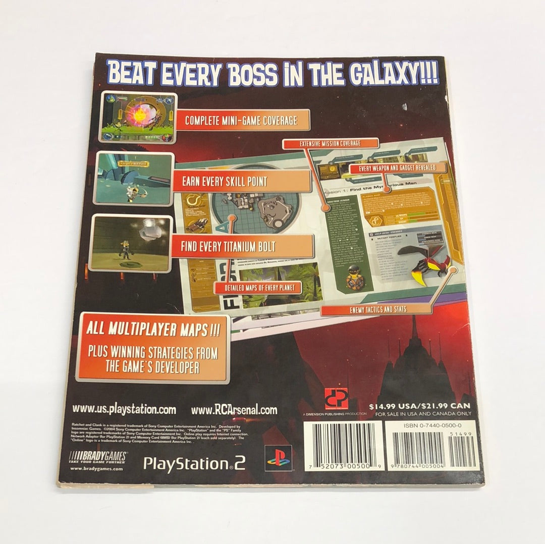 Guide - Ratchet & Clank Up Your Arsenal Sony PlayStation 2 Ps2 Strategy Guide #2743