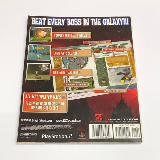 Guide - Ratchet & Clank Up Your Arsenal Sony PlayStation 2 Ps2 Strategy Guide #2743