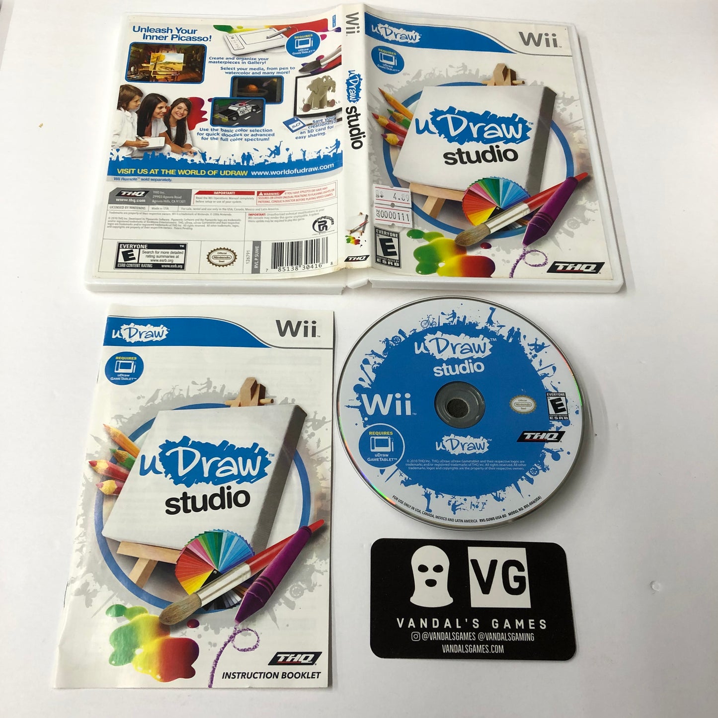 Wii - Udraw Studio Nintendo Wii Complete #111