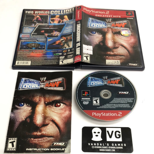 Ps2 - WWE Smackdown vs Raw Greatest Hits Sony PlayStation 2 Complete #2782