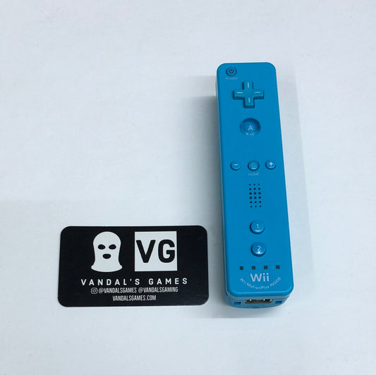 Wii - Motion Plus Remote Light Blue No Strap OEM Nintendo Wii U Tested #111