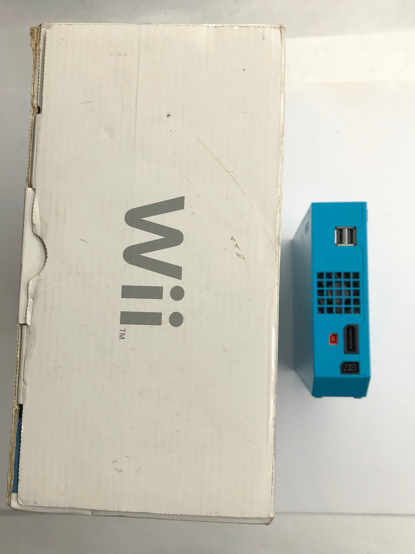 Wii - Console Blue Nintendo Wii Complete in Box W/ Game Tested #2879