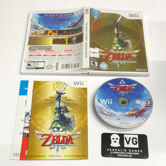 Wii - The Legend of Zelda Skyward Sword Nintendo Complete NO MUSIC CD #2851