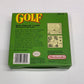 GB - Golf Nintendo Gameboy BOX ONLY NO GAME #2749