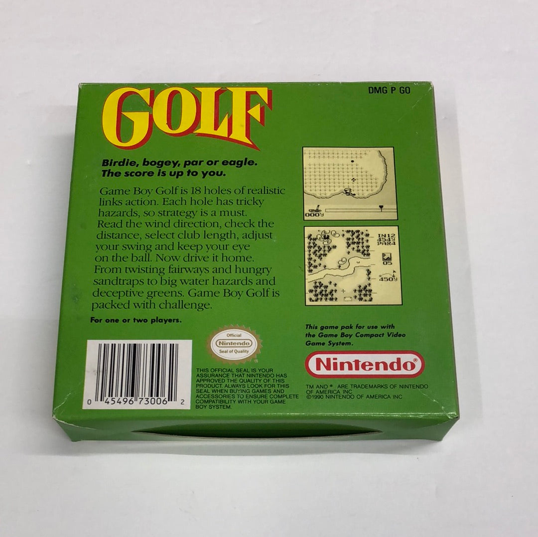 GB - Golf Nintendo Gameboy BOX ONLY NO GAME #2749