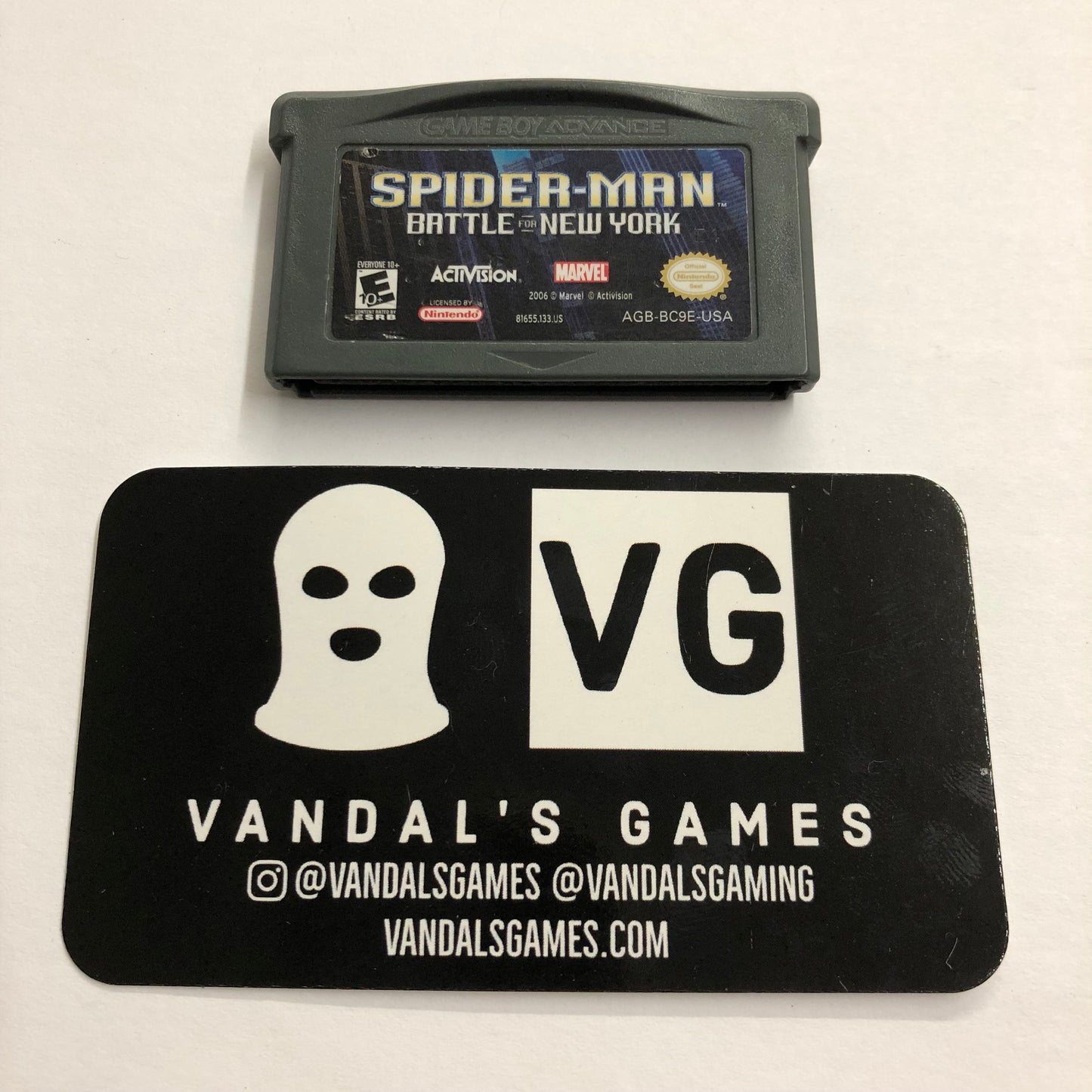 GBA - Spider-Man Battle for New York Nintendo Gameboy Advance Cart Only #2882