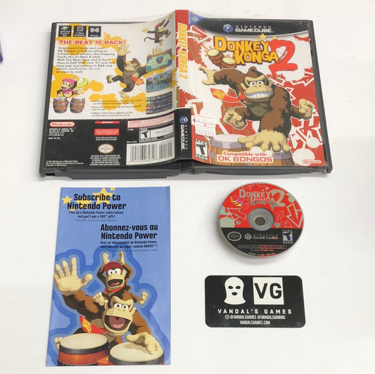 Gamecube - Donkey Konga 2 Nintendo Gamecube W/ Case #2851