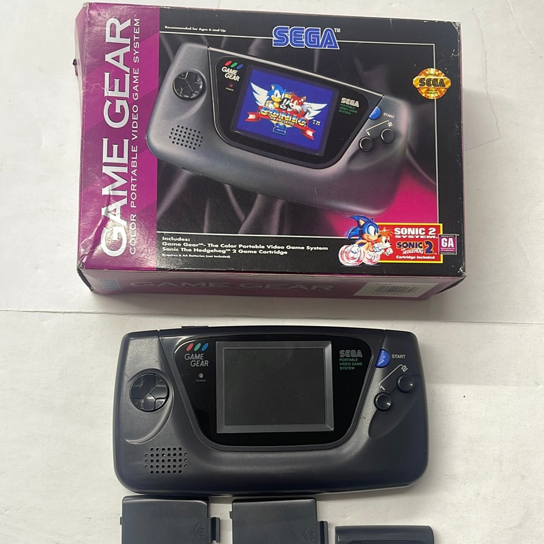 Game Gear - Console Sonic the Hedgehog 2 Bundle Almost Complete Sega Tested #2800