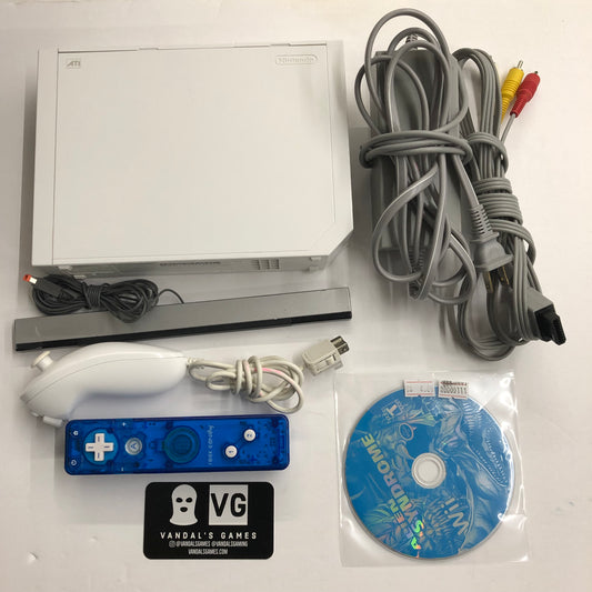 Wii - Console White W/ Cables and Game Nintendo Wii Complete Tested #2878