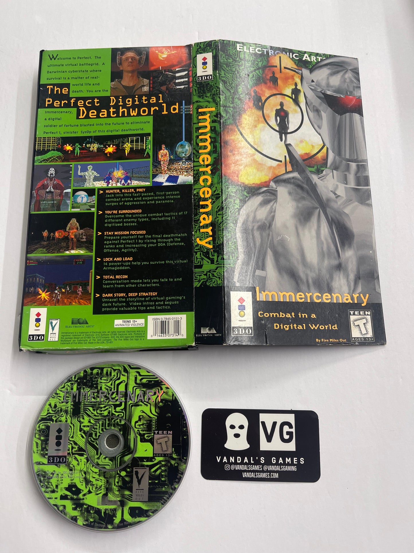 3do - Immercenary Panasonic 3do W/ Longbox (No Booklet) #2894