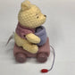 Disney Winnie the Pooh Plush Baby Pull Toy Wagon Missing Cable #2524