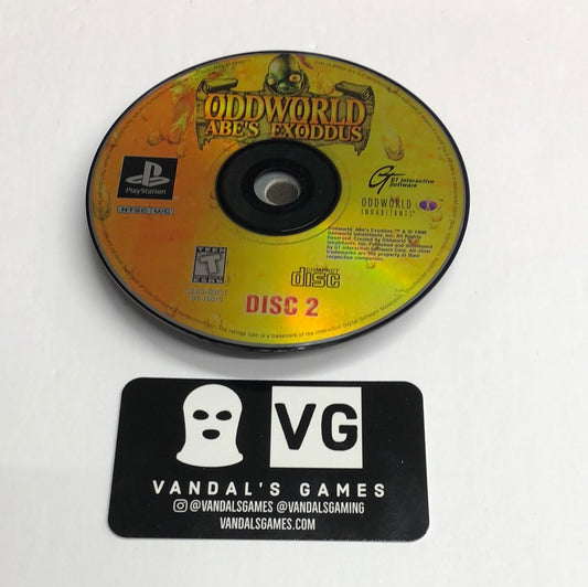 Ps1 - Oddworld Abe's Exoddus Disc 2 Only Sony PlayStation 1 Disc Only #111