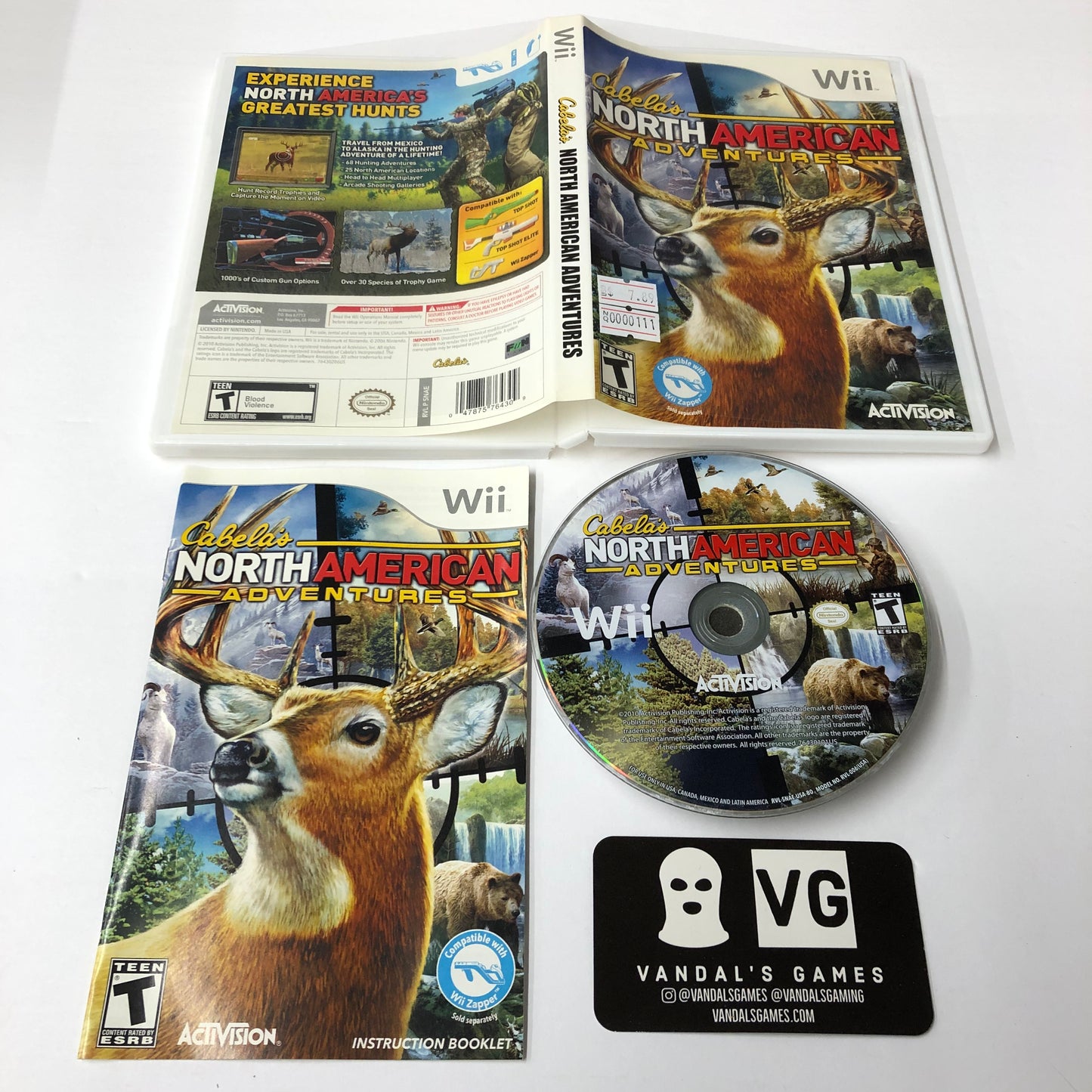 Wii - Cabela's North American Adventure Nintendo Wii Complete #111