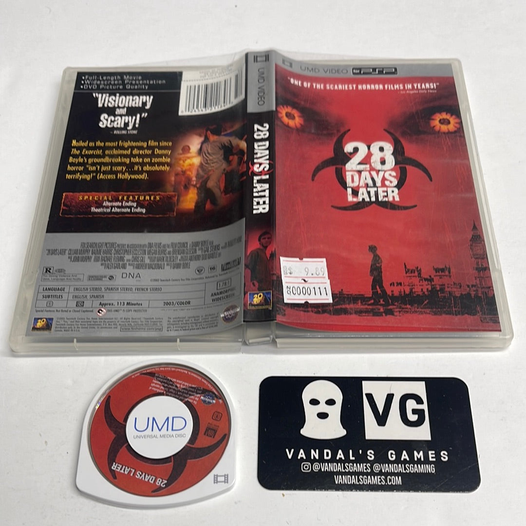 Psp Video - 28 Days Later Sony PlayStation Portable UMD W/ Case #111