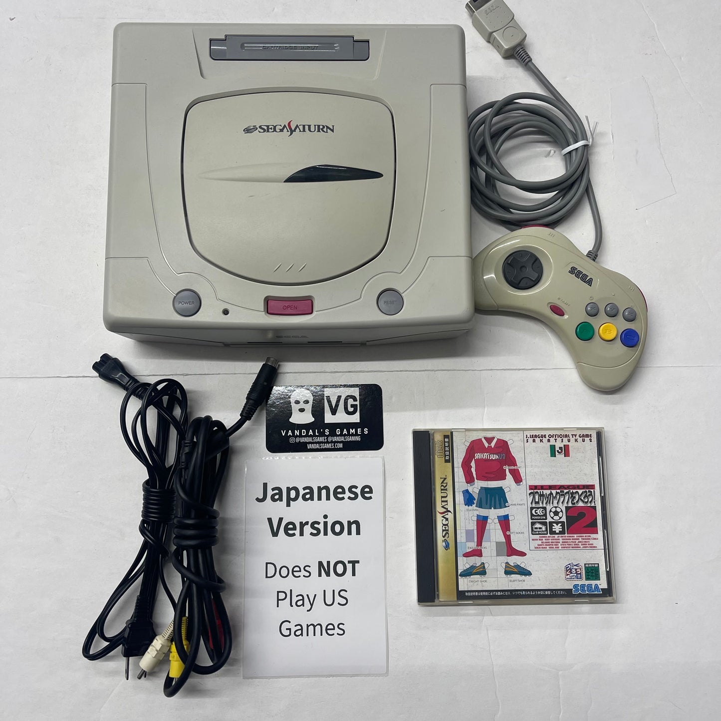 Saturn - Japanese Console White Japan Inport Sega Saturn Tested #2788