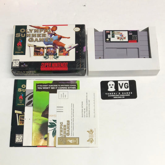 Snes - Olympic Summer Games Super Nintendo Complete #2696