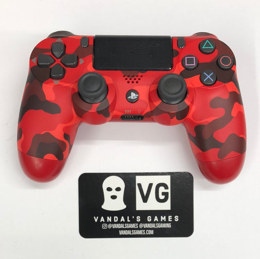 Ps4 - Controller Red Camo Camouflage OEM DualShock 4 Playstation 4 Tested #111