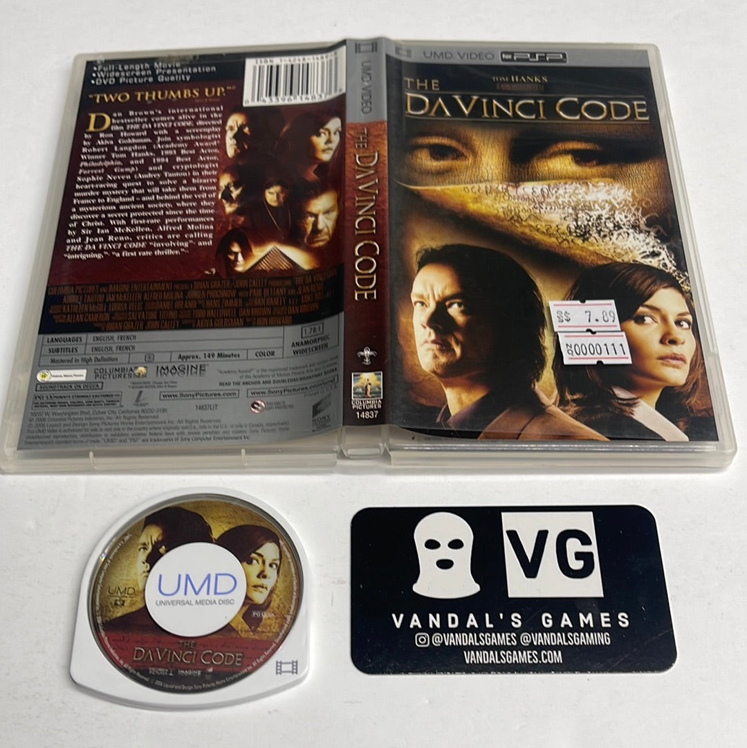 Psp Video - The Da Vinci Code Sony PlayStation Portable UMD W/ Case #111