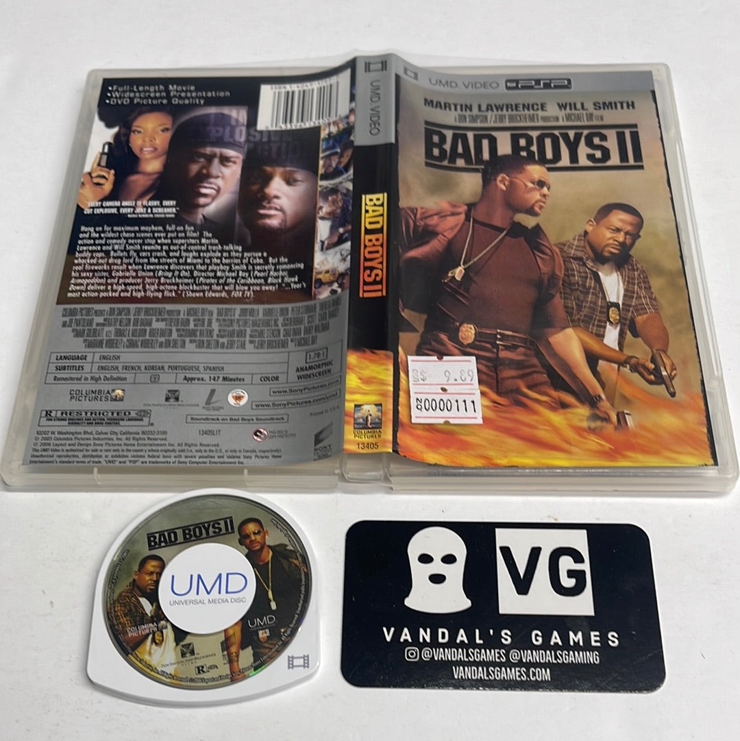 Psp Video - Bad Boys II Sony PlayStation Portable UMD W/ Case #111