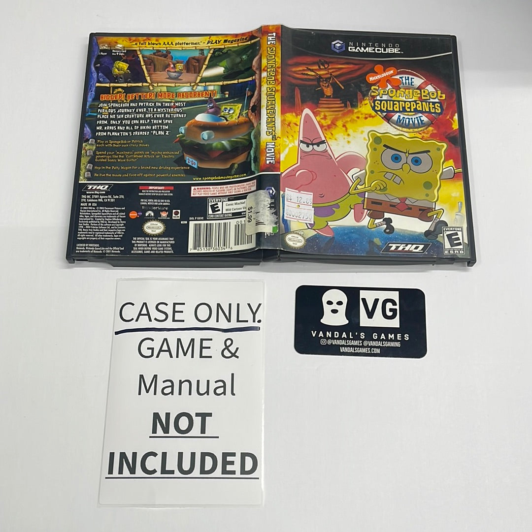 Gamecube - The Spongebob Squarepants Movie CASE ONLY NO GAME #2750