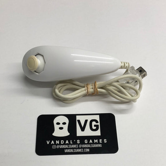 Wii - Nunchuck Only White *DISCOLORED* OEM Nintendo Wii U Tested #111